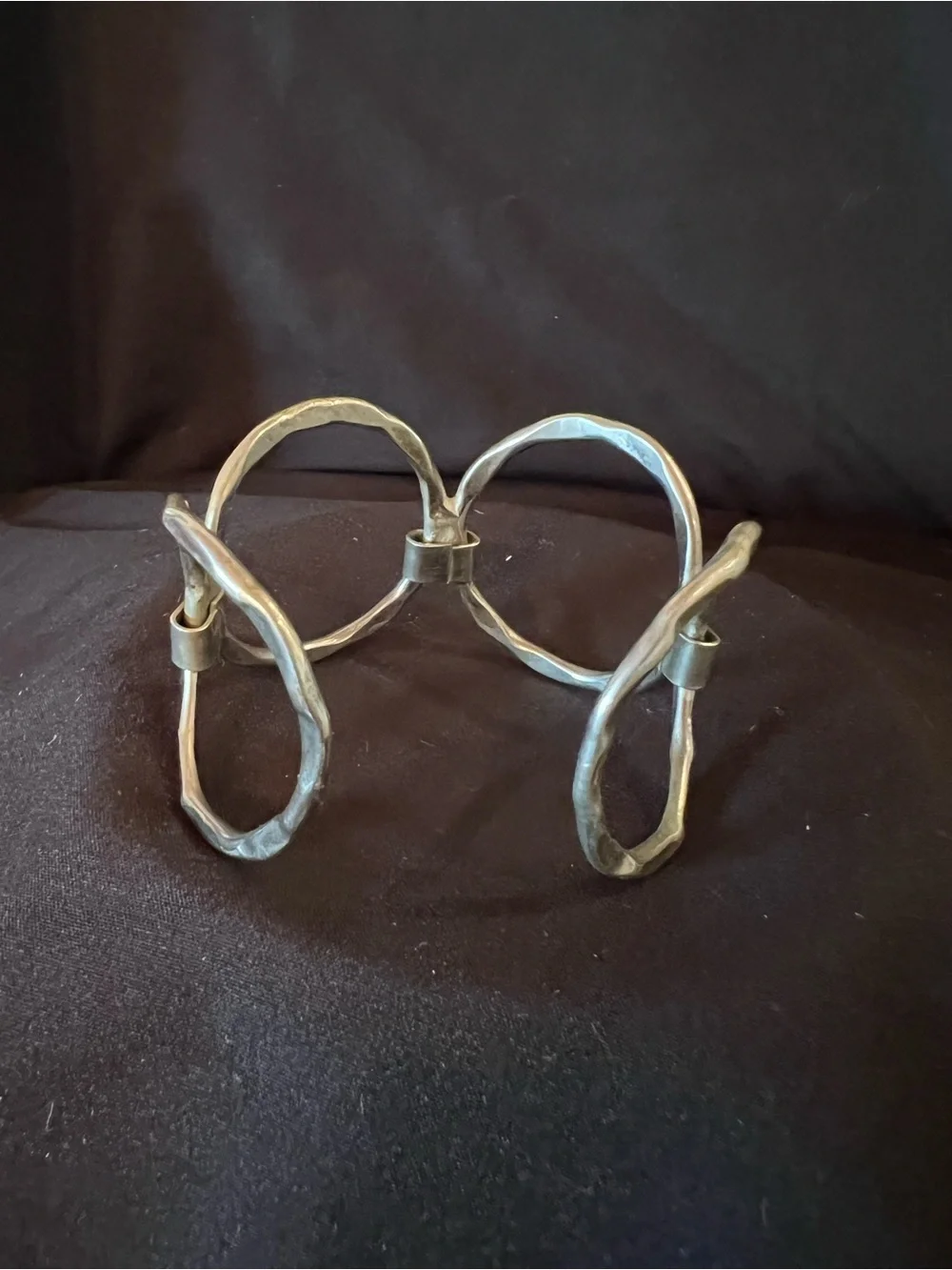 Vintage Hammered Sterling Cuff